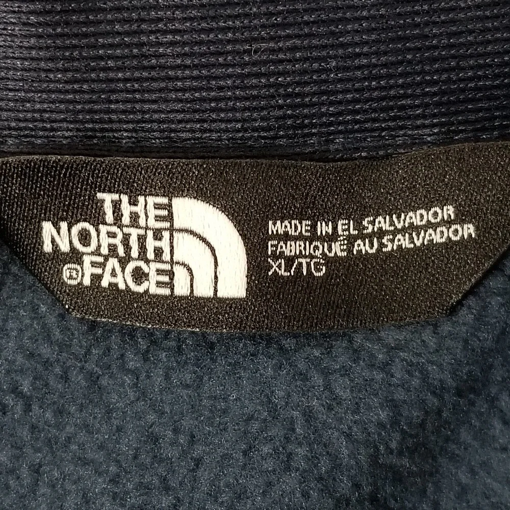 The North Face Fleece Jacket Mens XL Blue Medtronic Full Zip Skyline Stretchy